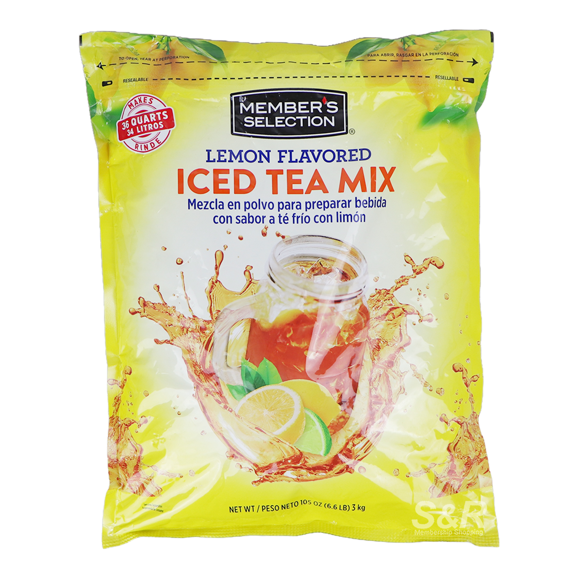 Member's Selection Lemon Flavored Iced Tea Mix 3kg Member's Selection Lemon Flavored Iced Tea Mix 3kg